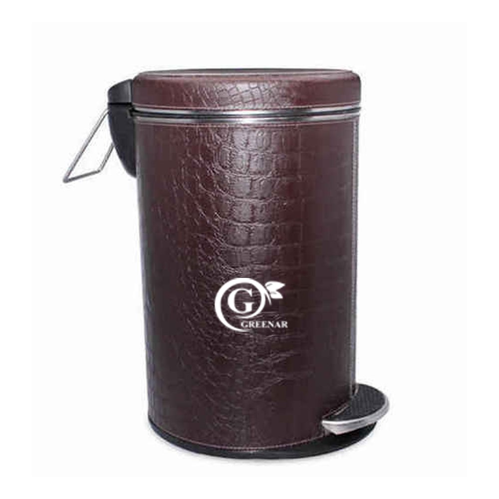 Peddle Steel Leather Bin
